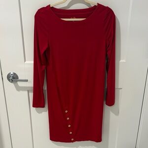 Lilly Pulitzer - UPF 50+ MADDOX STRAIGHT DRESS MALBEC RED